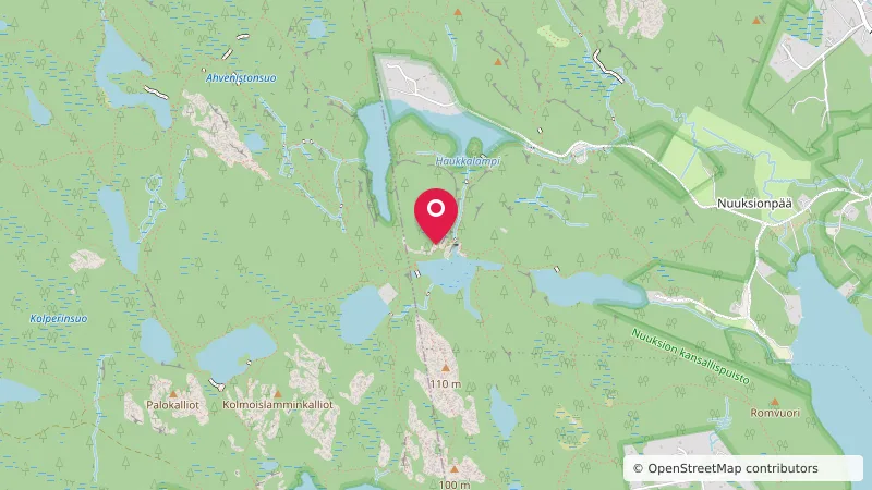 Mustalammen länsipuolen telttailualue