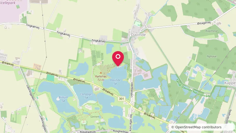Primitiv lejrplads Davinde sø