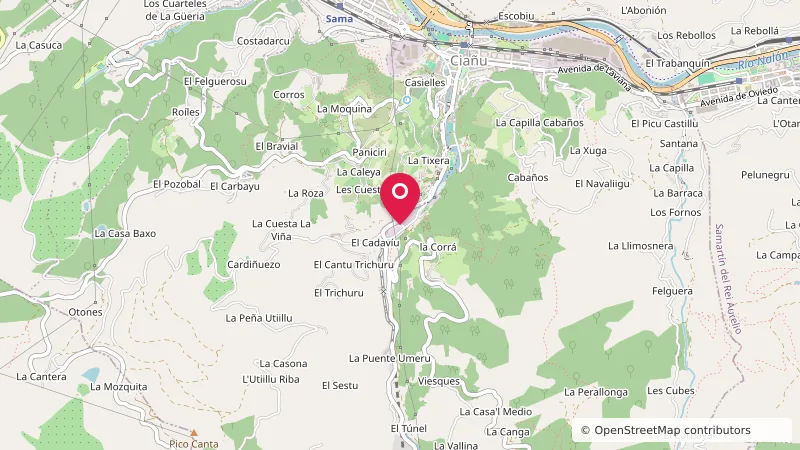 Área autocaravanas Ecomuseo de Samuño (Langreo)