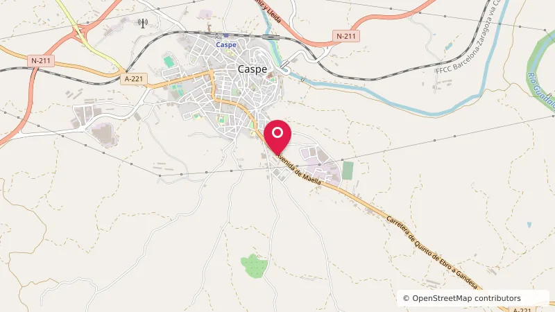 área de autocaravanas de Caspe