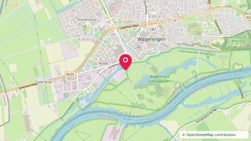 Wageningen, parkeerplaats Rijnhaven