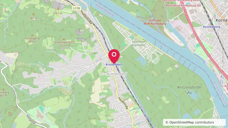 Wohnmobilstellplatz am Bahnhof Kritzendorf
