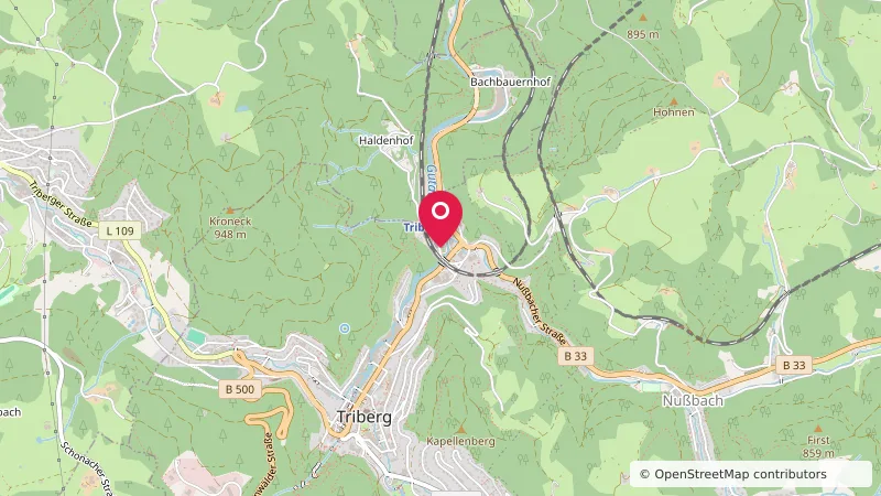 Wohnmobilstellplatz am Bahnhof Triberg