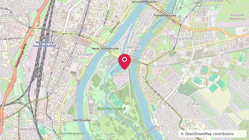 Wohnmobilstellplatz am Yachthafen Magdeburg